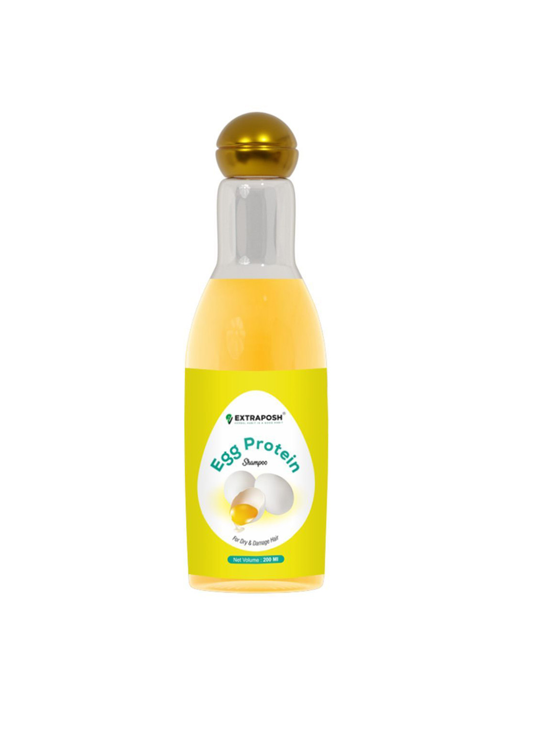 

Extraposh Egg Protein Shampoo For Dry & Damaged Hair 200ml, Yellow