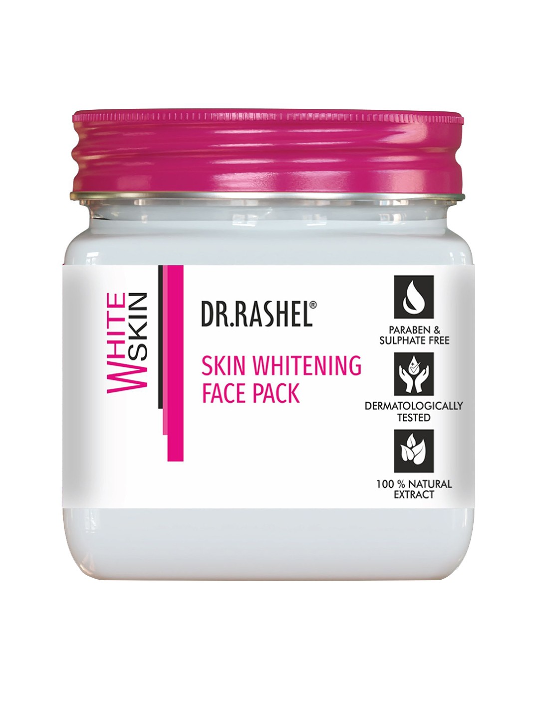 

DR.RASHEL White Skin Face Pack For Deep Cleansing With Niacinamide - 380ml, Pink