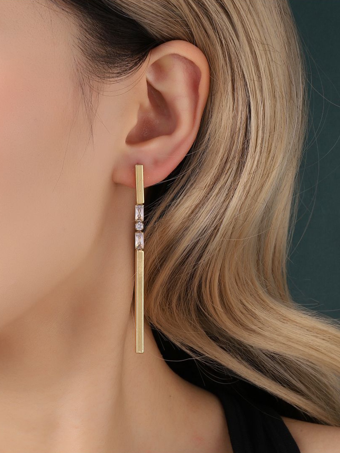 

SALTY Artistic Luxury Contemporary Drop Earrings, Gold