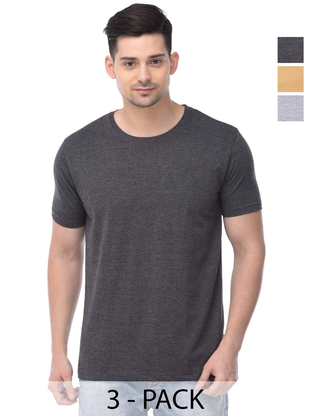 

COLOR CAPITAL Unisex 3 Cut Outs T-shirt, Na