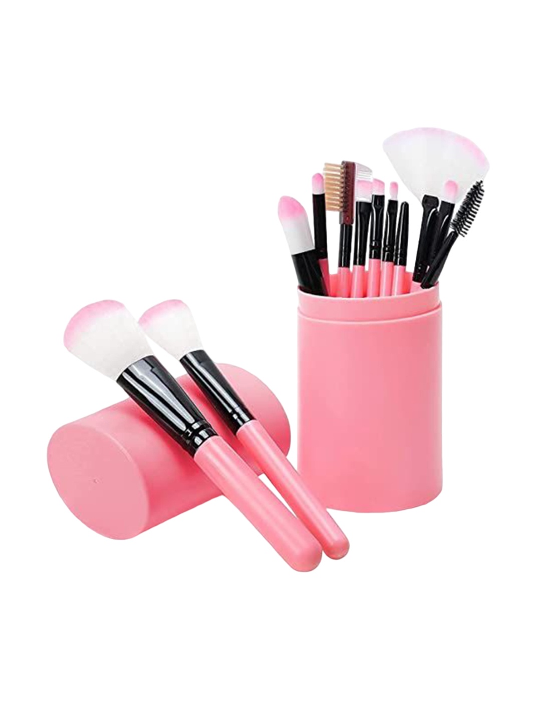 

YELGO Set Of 12 Makeup Brushes With Box, Pink