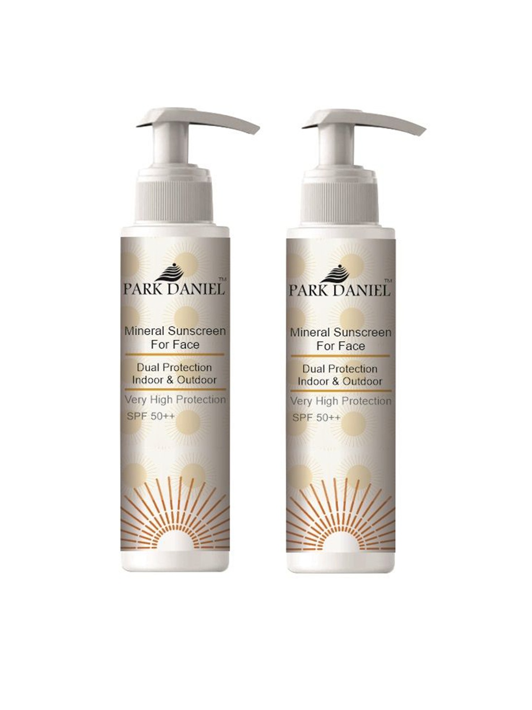 

Park Daniel Set Of 2 Mineral Dual Protection Sunscreen Moisturize With SPF 50++ -100ml, Cream
