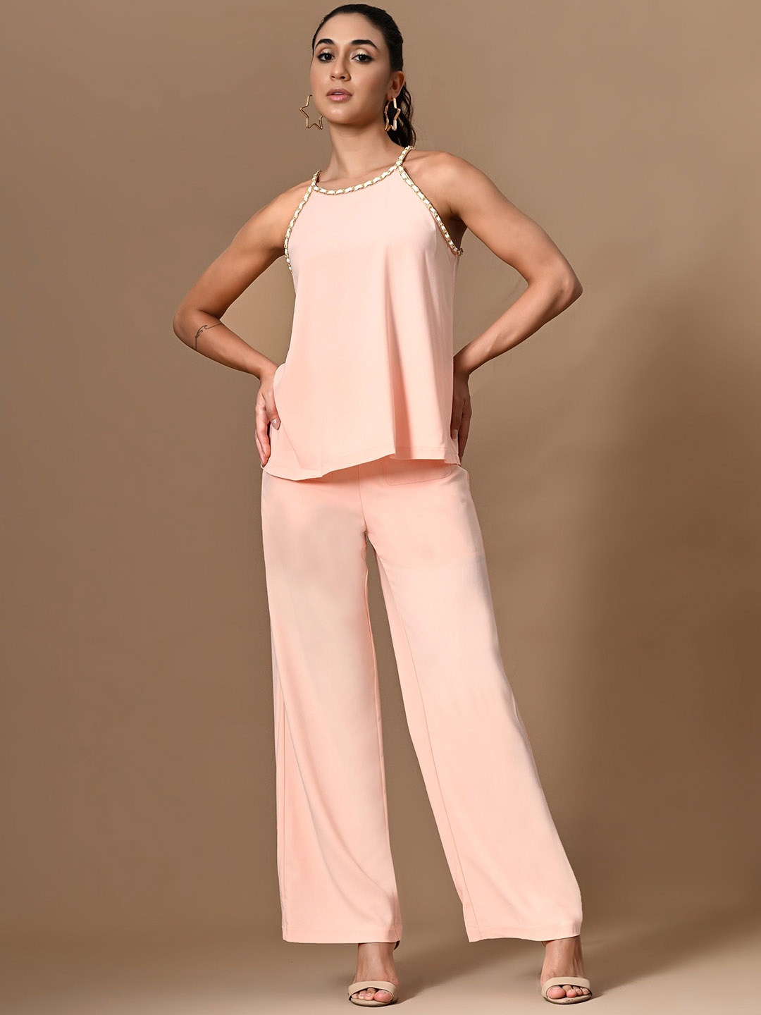 

PANKH Top With Trouser Co-Ords, Pink