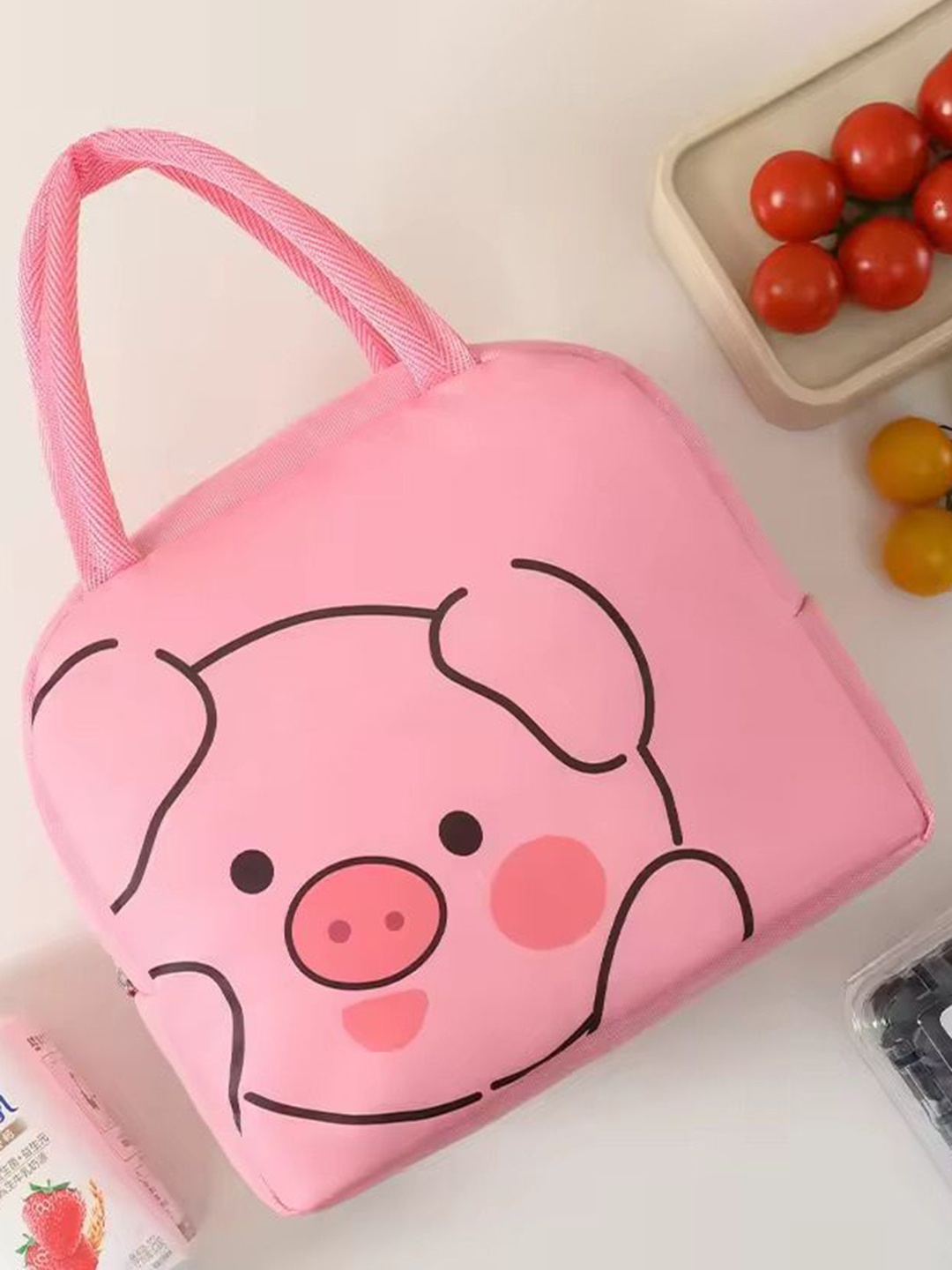 

Instabuyz Other Prints Insulated Lunch bags Travel Accessory, Pink