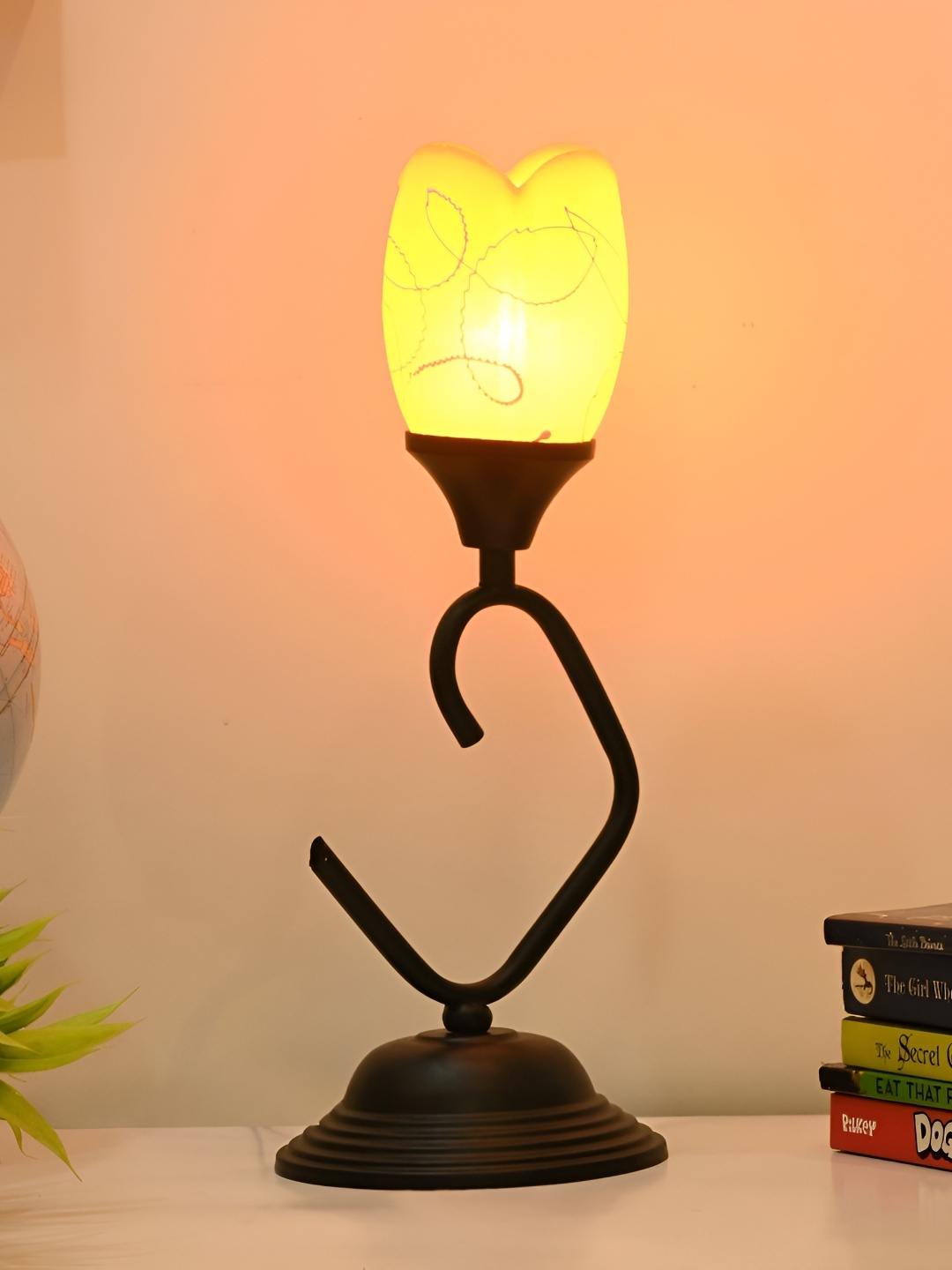 

Afast Orange Glass Traditional Abstract Table Lamp with Adjustable Cord