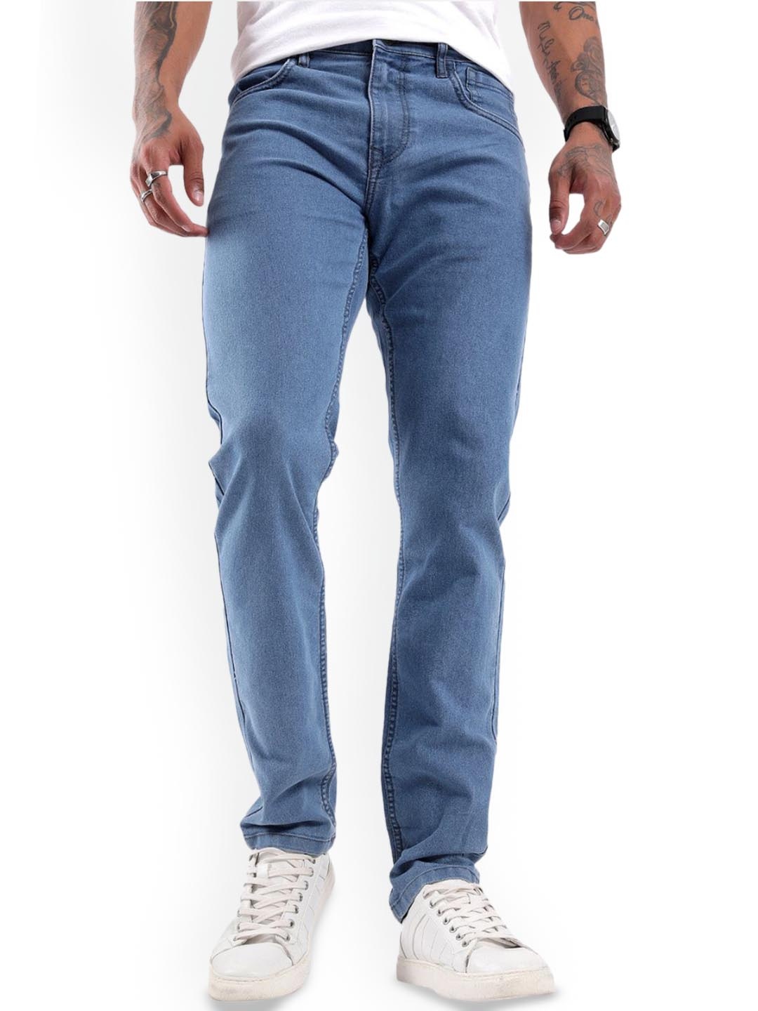 

WROGN Men Mid-Rise Slim Fit Jeans, Blue
