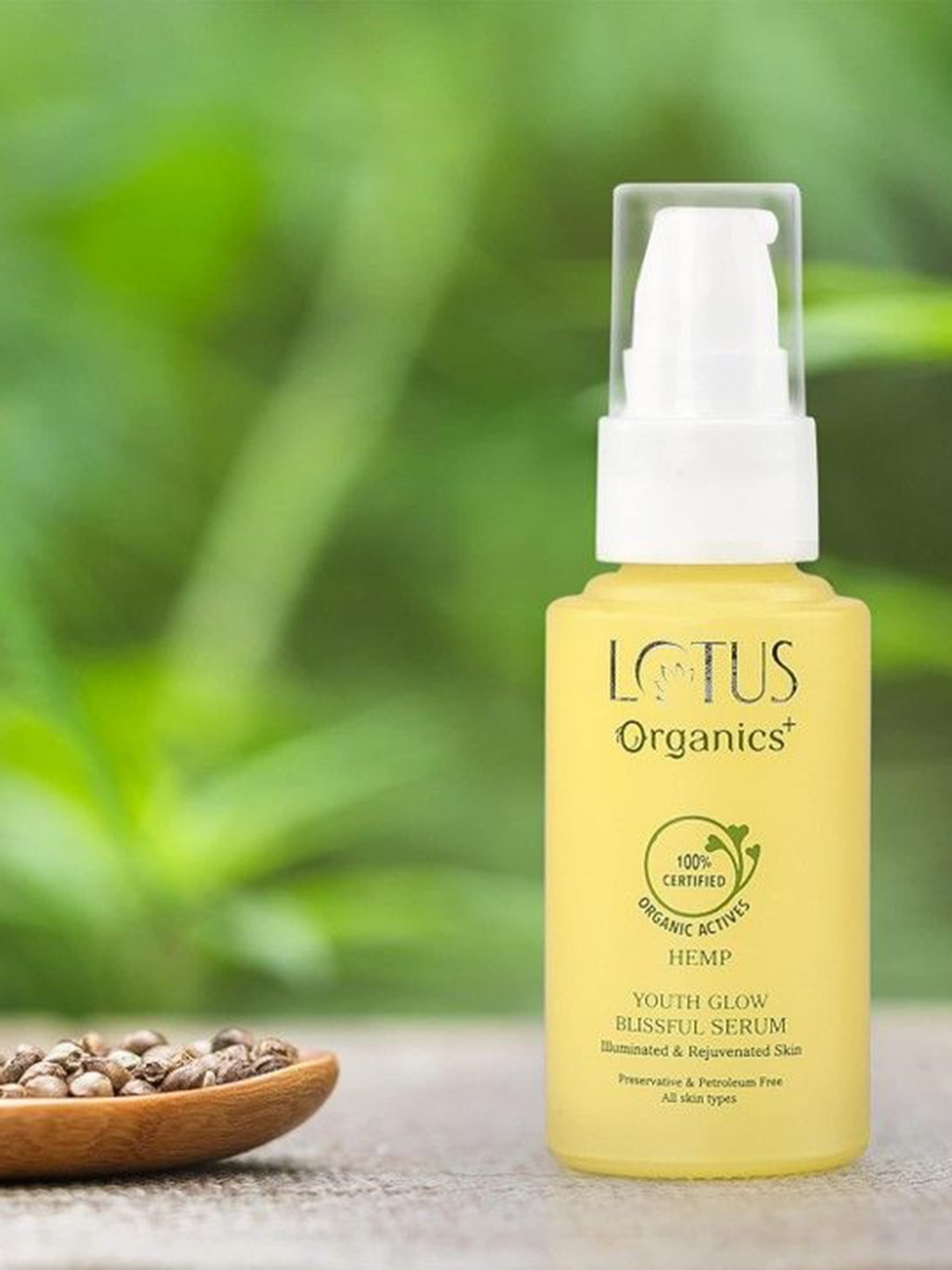 

Lotus Organics+ Set Of 2 Youth Glow Face Blissful Serum - 30ml Each, Yellow