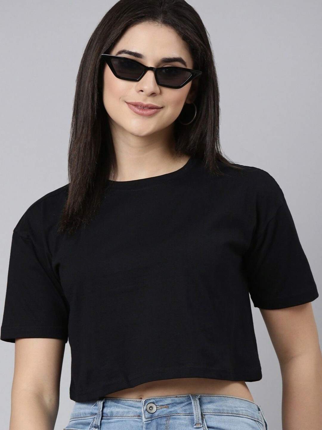 

Kryptic Women Drop-Shoulder Sleeves T-shirt, Black