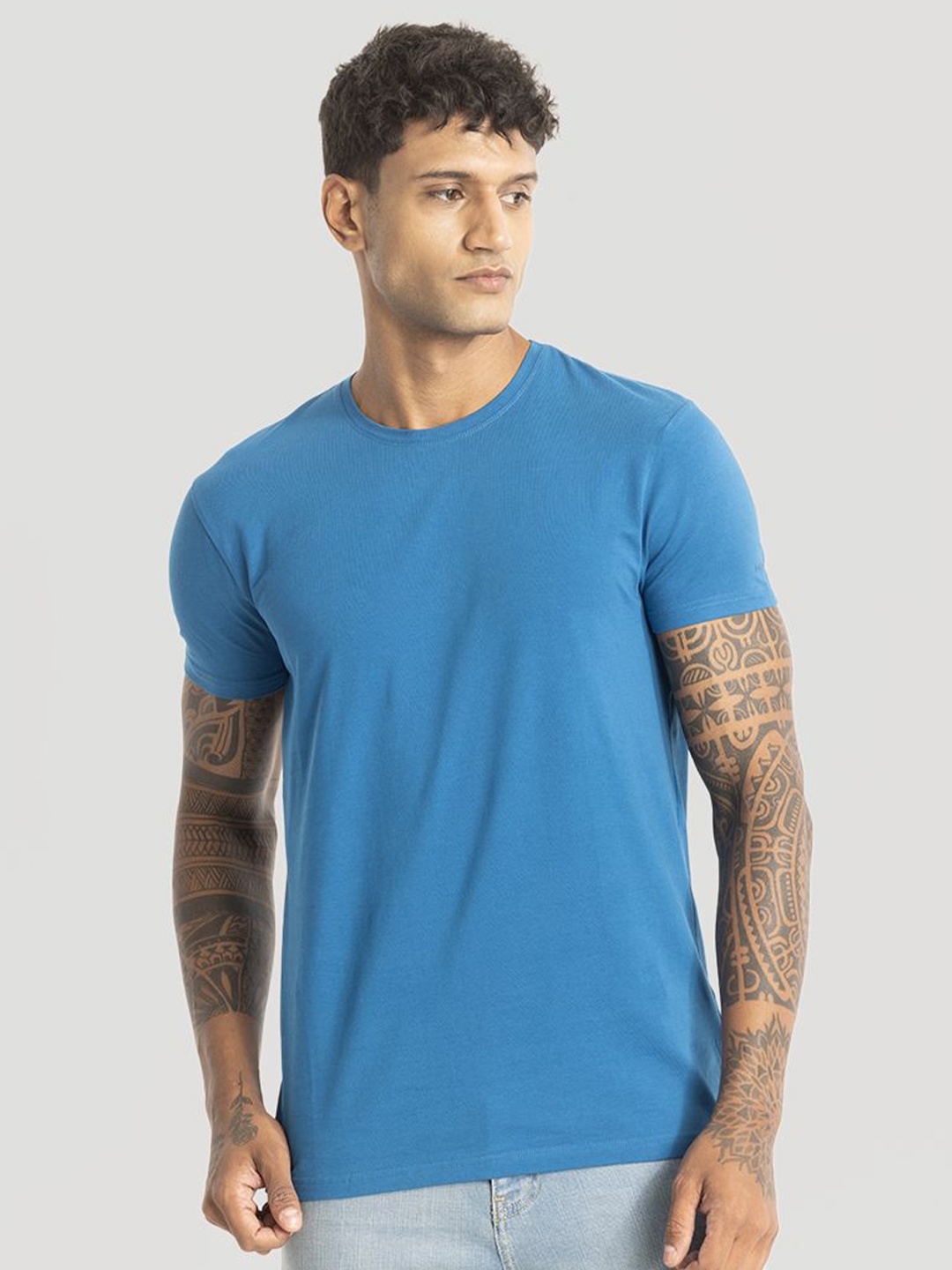 

Snitch Men Slim Fit T-shirt, Blue