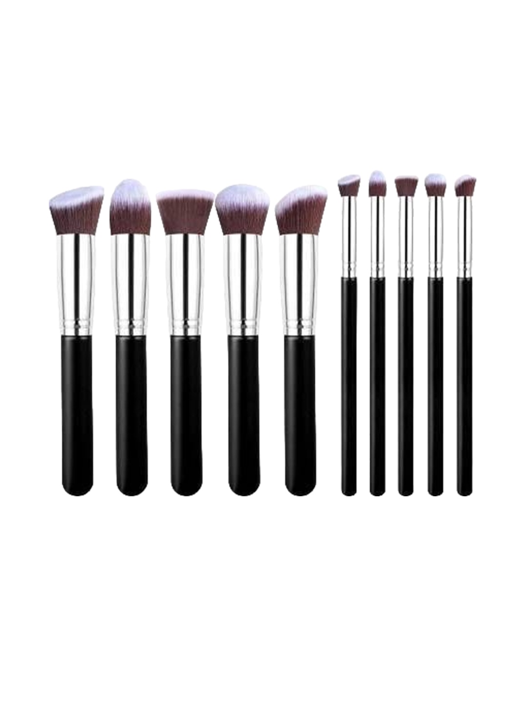 

YELGO Set Of 11 Fiber Bristle Makeup Brushes, Black
