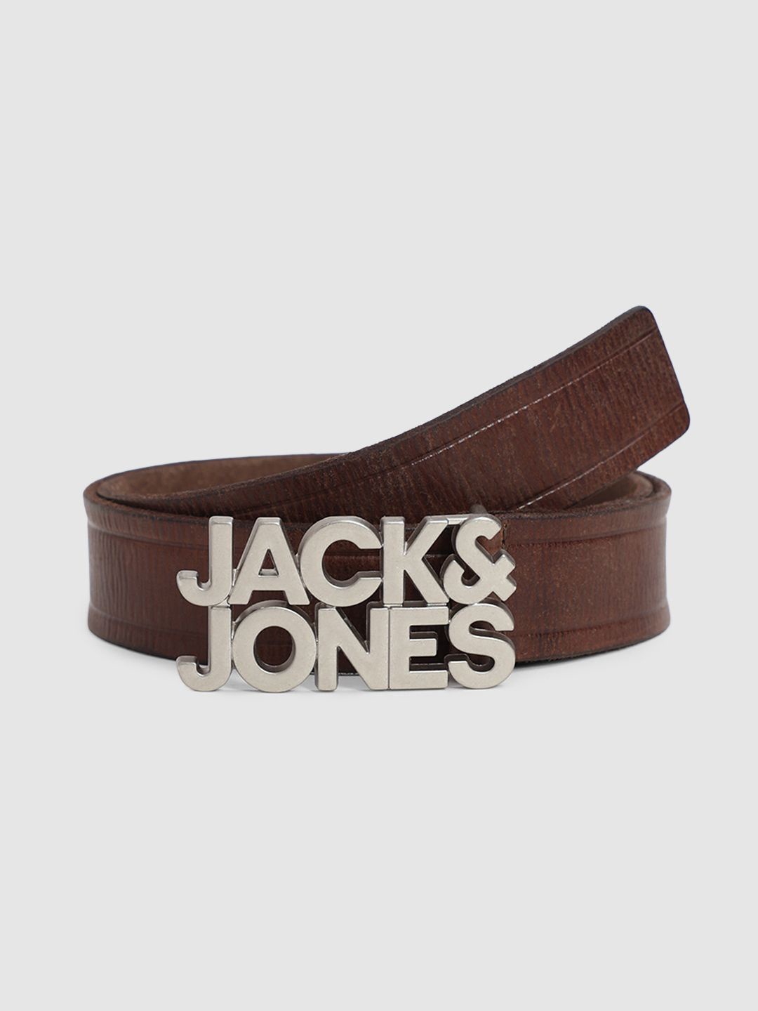 

Jack & Jones Men Leather Belt, Brown