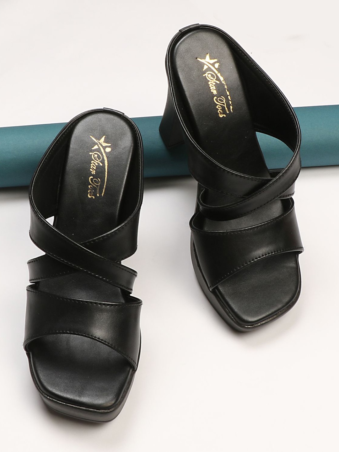 

STARTOES Work Platform Sandals, Black
