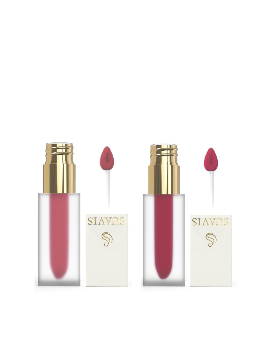 

SUAVIS Set Of 2 Matte Liquid Long Lasting Lipstick - 8gm - 204, 206, Red