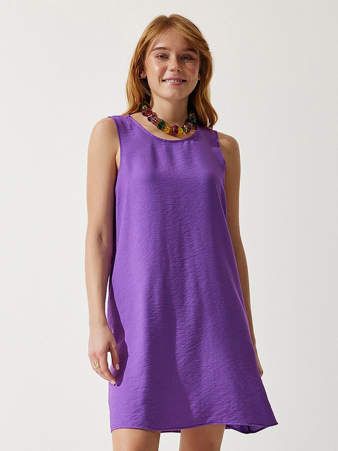 

Happiness istanbul Sleeveless A-Line Mini Dress, Purple