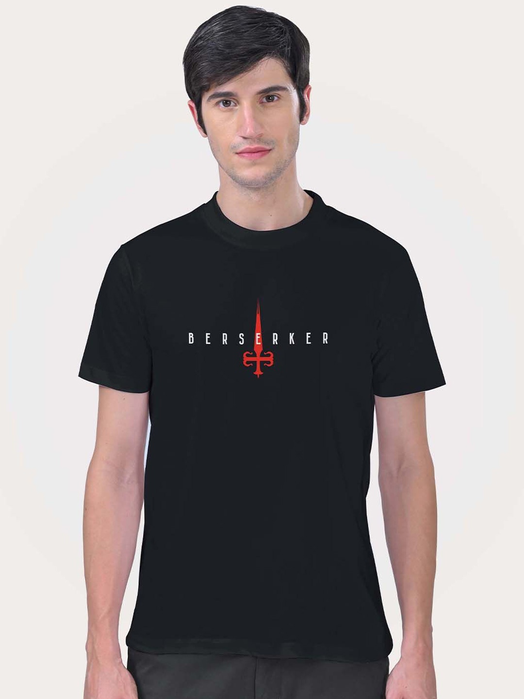 

Aero Armour Unisex Typography Printed T-shirt, Black