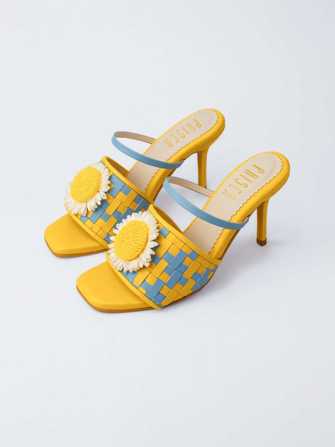 

House of Prisca Women Stiletto Heels Sandals, Yellow