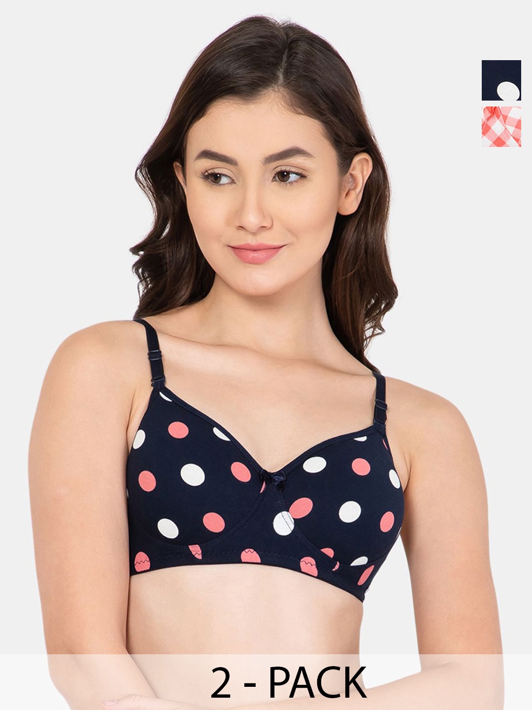 

Lady Lyka Lightly Padded Medium Coverage Bra, White