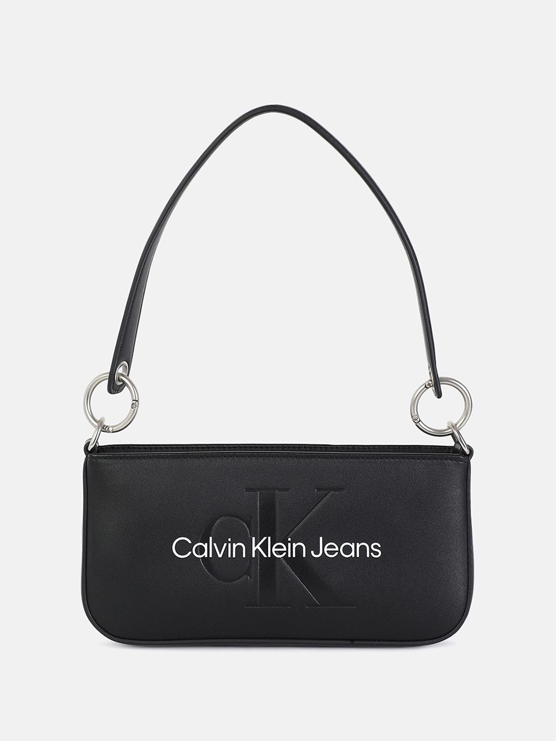 

Calvin Klein Jeans PU Structured Sling Bag, Black
