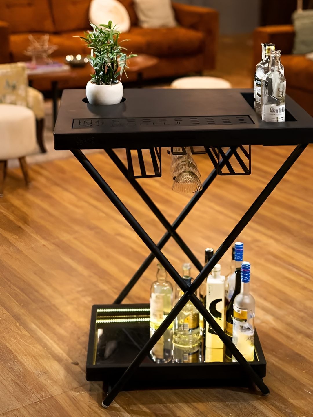 

Haus of Bars SpeedX Model J Black Portable Bar Cabinet