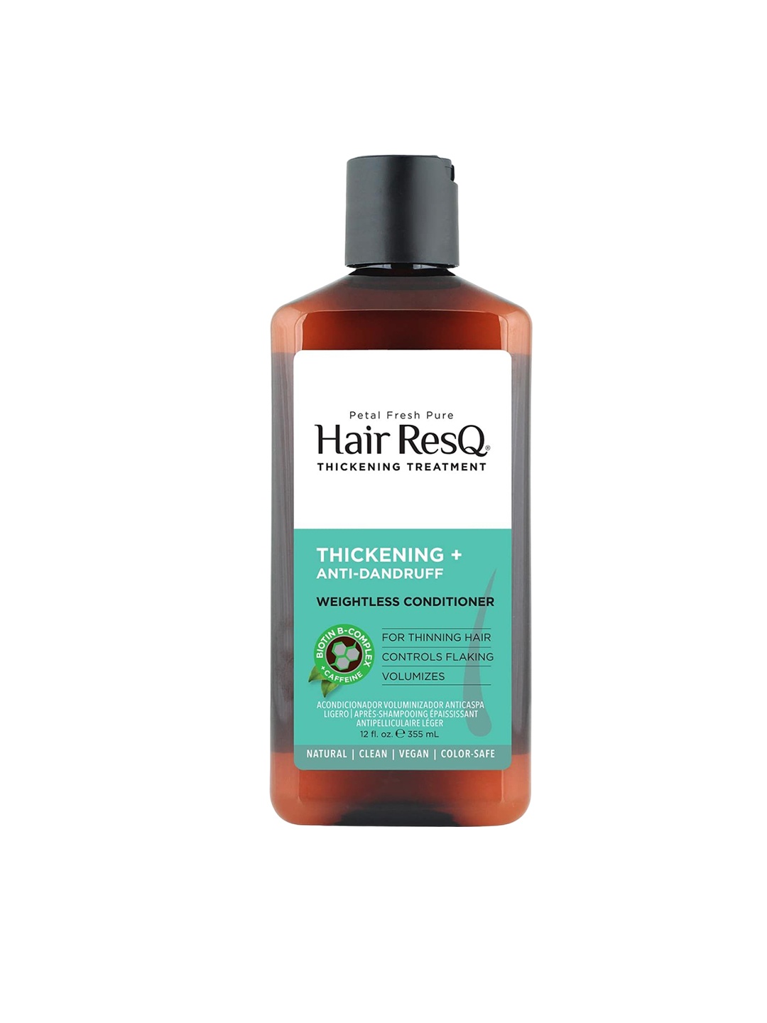 

Petal Fresh Pure Hair ResQ Thickening Anti Dandruff Weightless Conditioner-355 ml, Brown