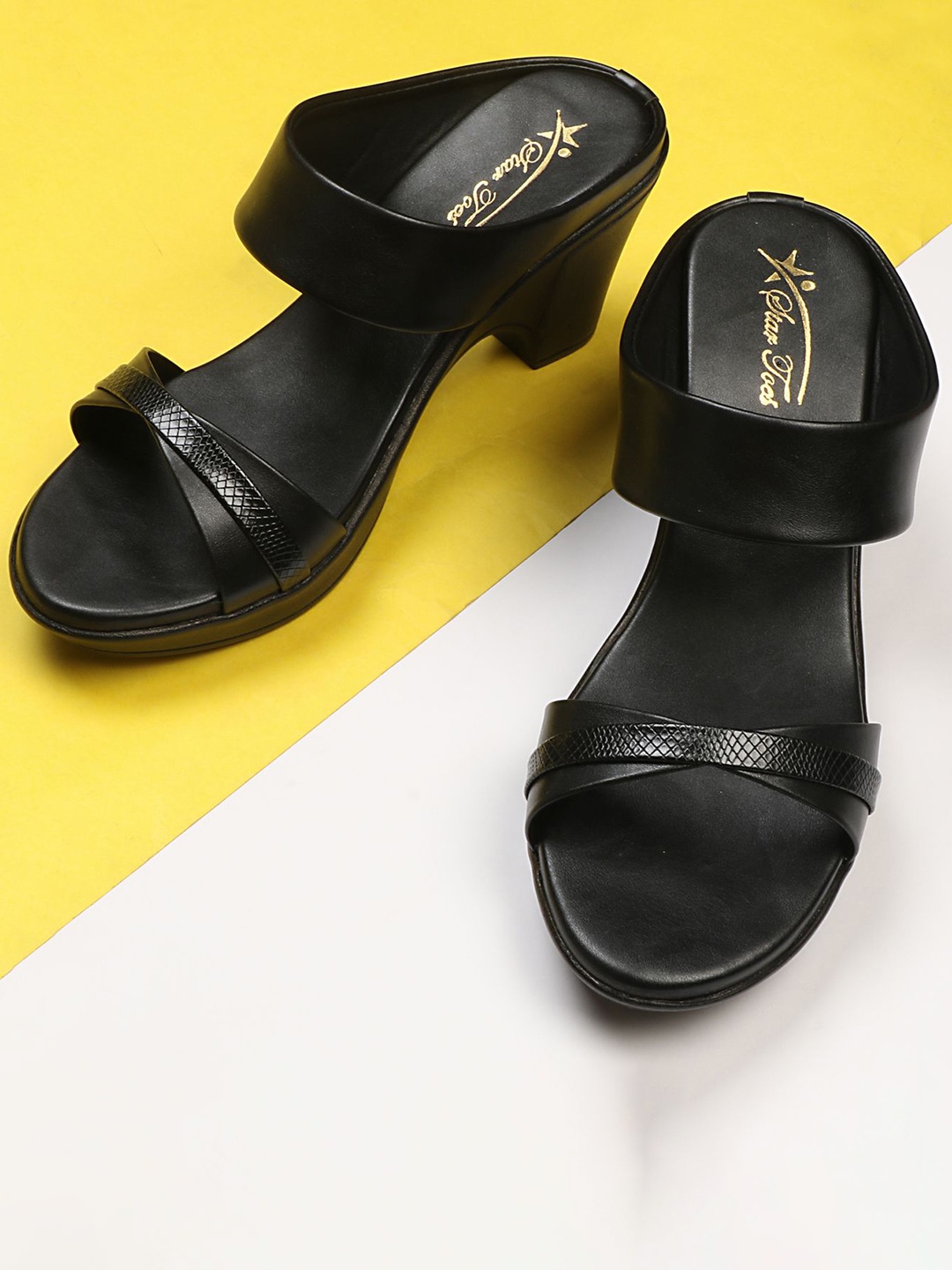 

STARTOES Work Platform Sandals, Black