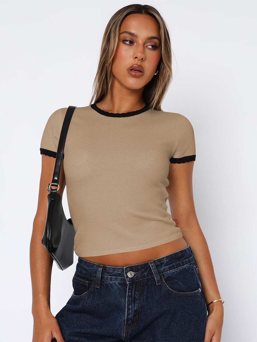 

HERE&NOW Crop Top, Khaki