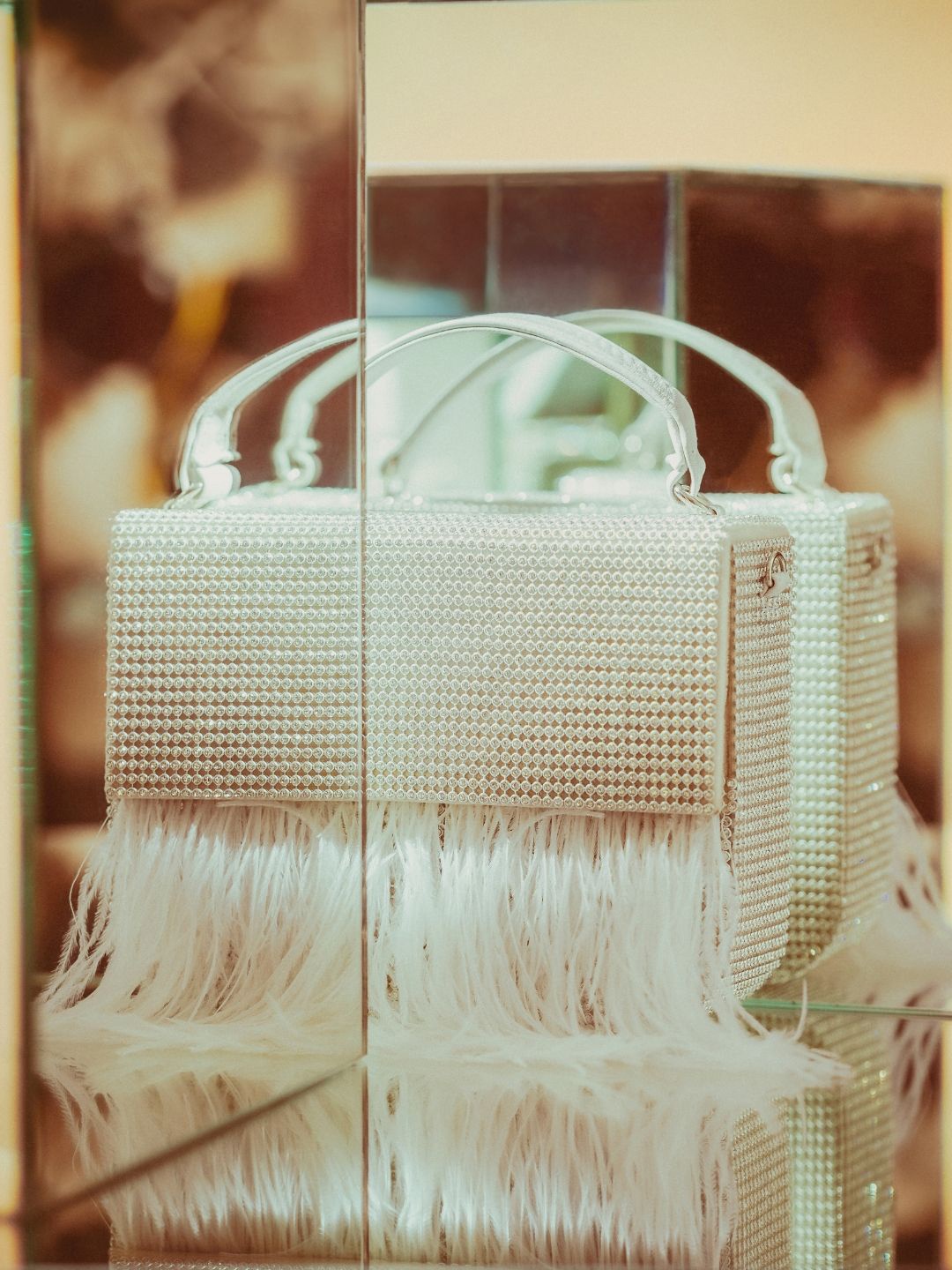 

Forever Noor Suede Shopper Handheld Bag with Fringed, White