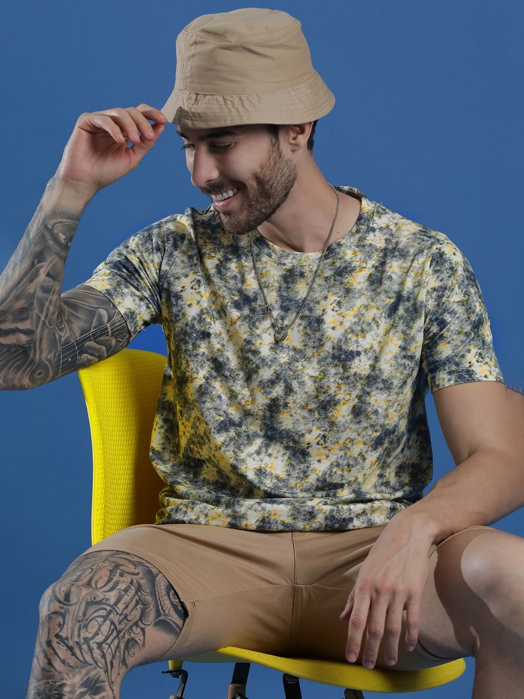 

EPPE Men Printed Abzorb Pockets T-shirt, Multi