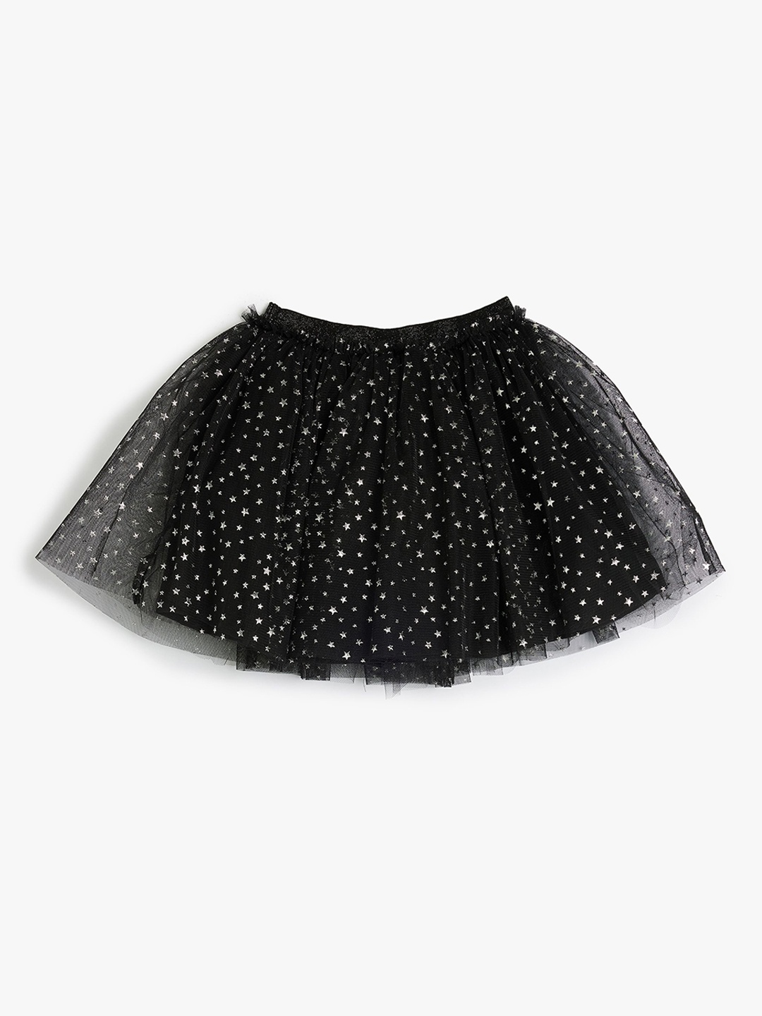 

Koton Infant Girls Embellished Pleated Flared Mini Skirts, Black