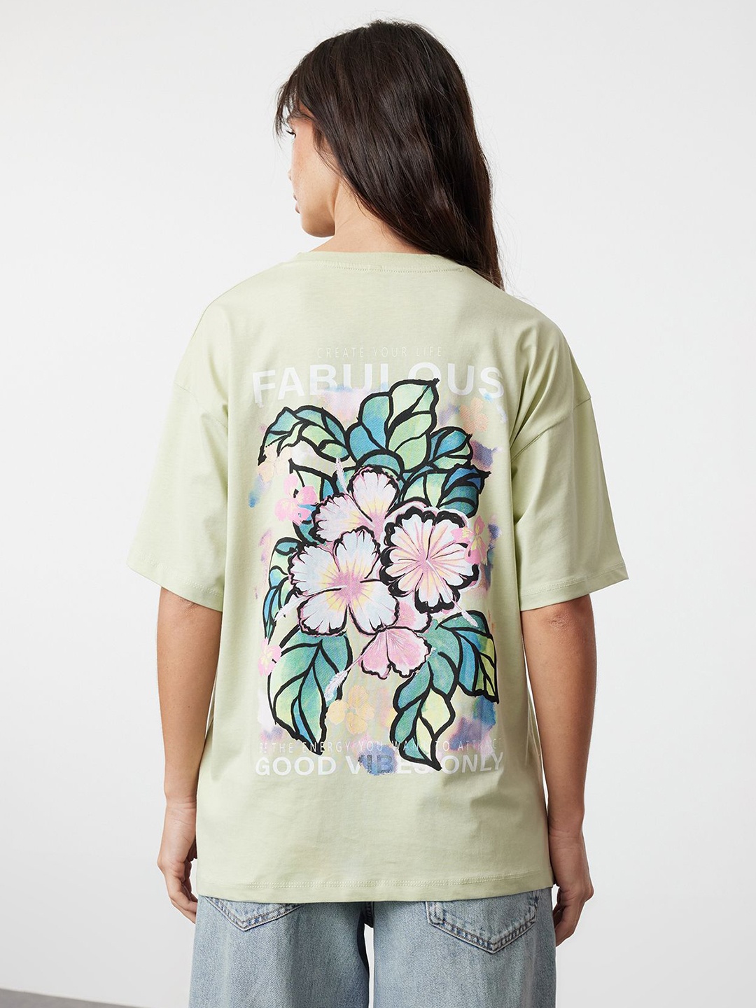 

Trendyol Women Printed Pockets T-shirt, Na