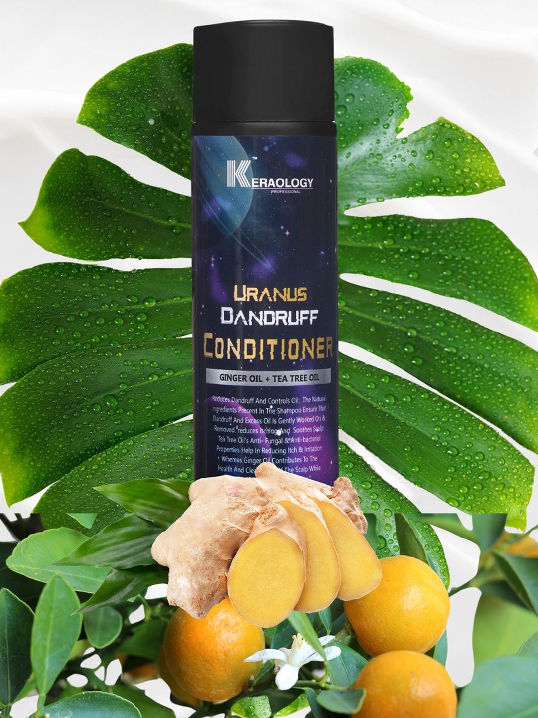

Keraology Professional Uranus Dandruff Conditioner With Ginger & Tea Tree Oil - 300ml, Blue