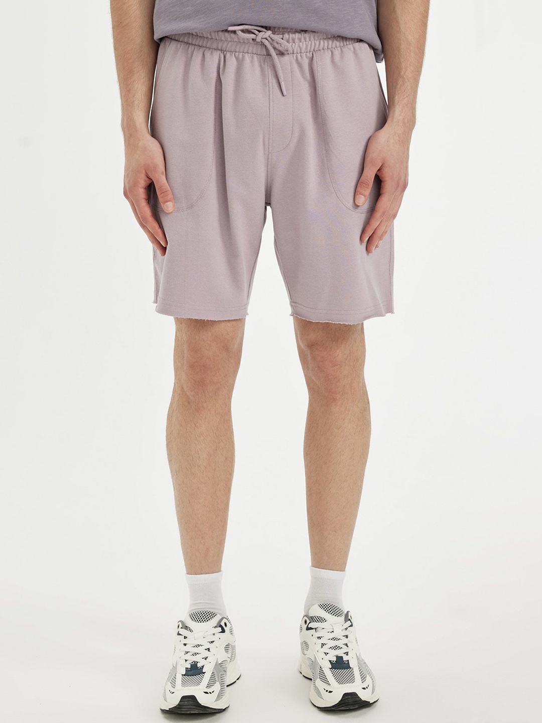 

DeFacto Solid Men Shorts, Purple