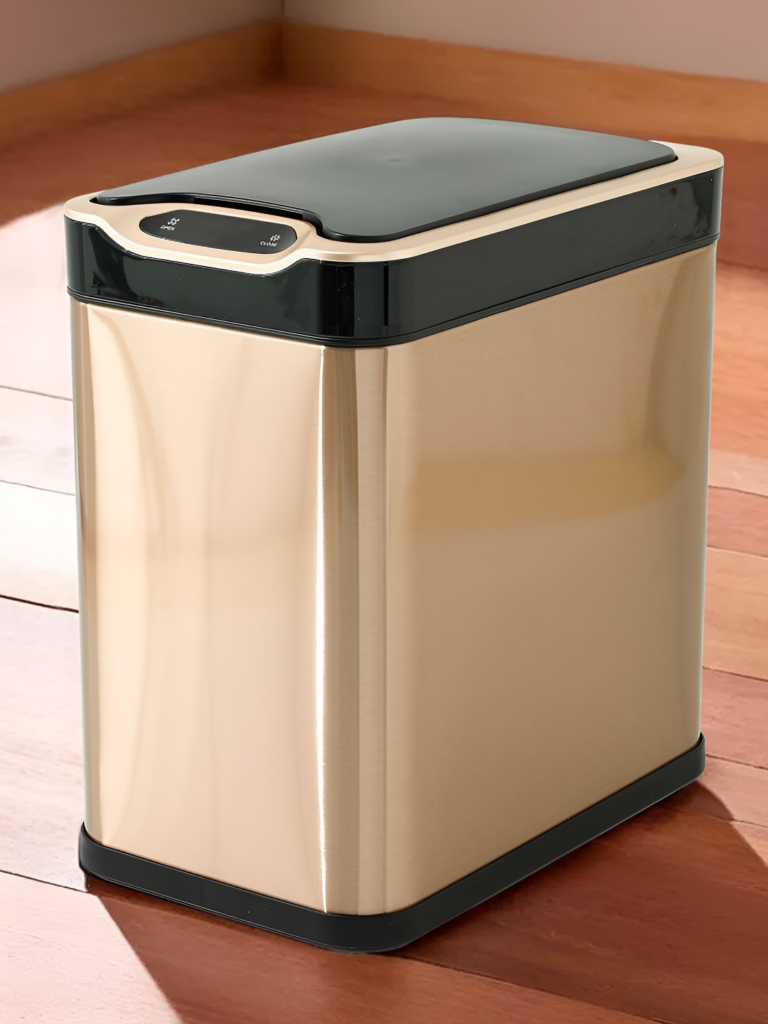 

The Better Home Brown & Black Automatic Smart Sensor Dustbins With Lid 12l, Gold