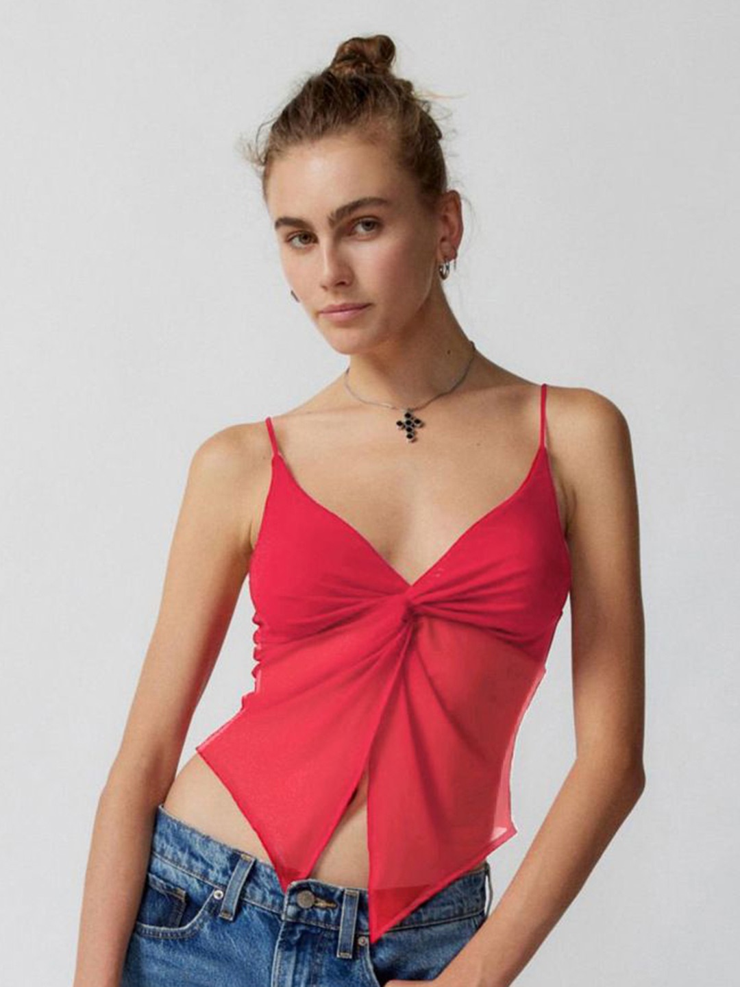 

HERE&NOW Print Tank Top, Red