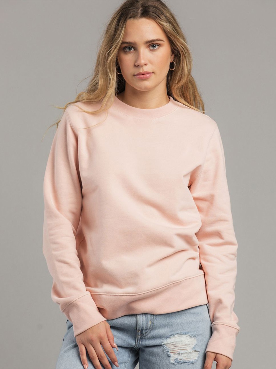 

Nalax Designs Women Sweatshirt, Peach
