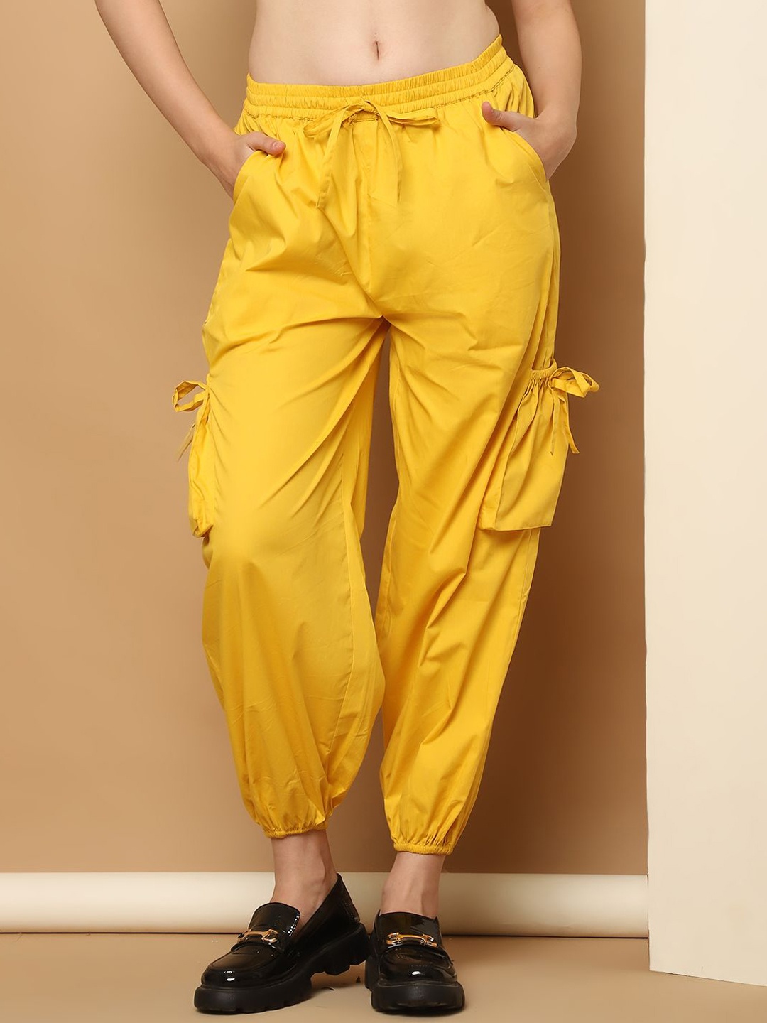 

Purple State Women Joggers Trousers, Yellow