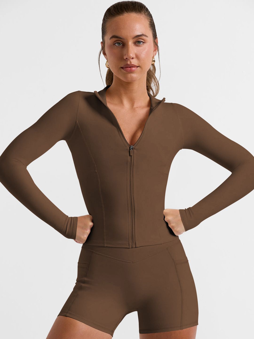 

HERE&NOW Top, Coffee brown