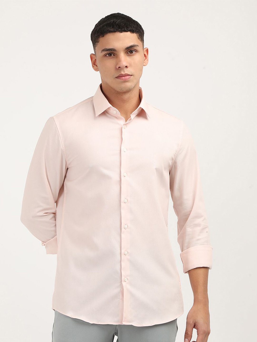 

Calvin Klein Jeans Men Opaque Casual Shirt, Pink