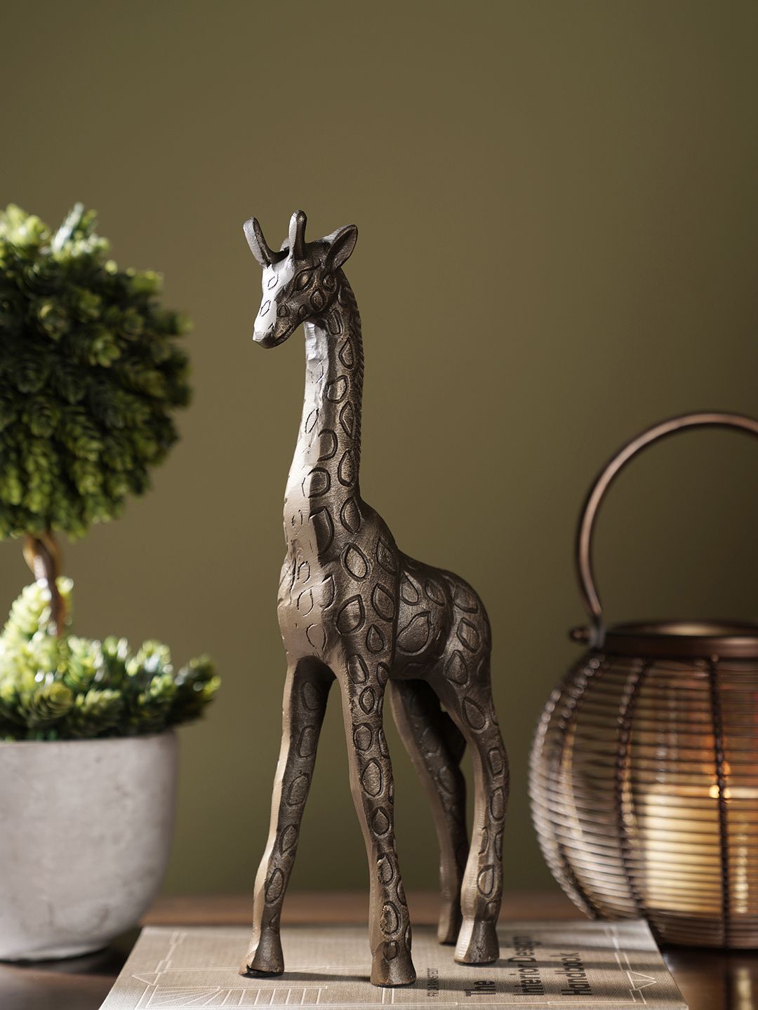 

Pure Home and Living Brown Textured Figurine Showpiece