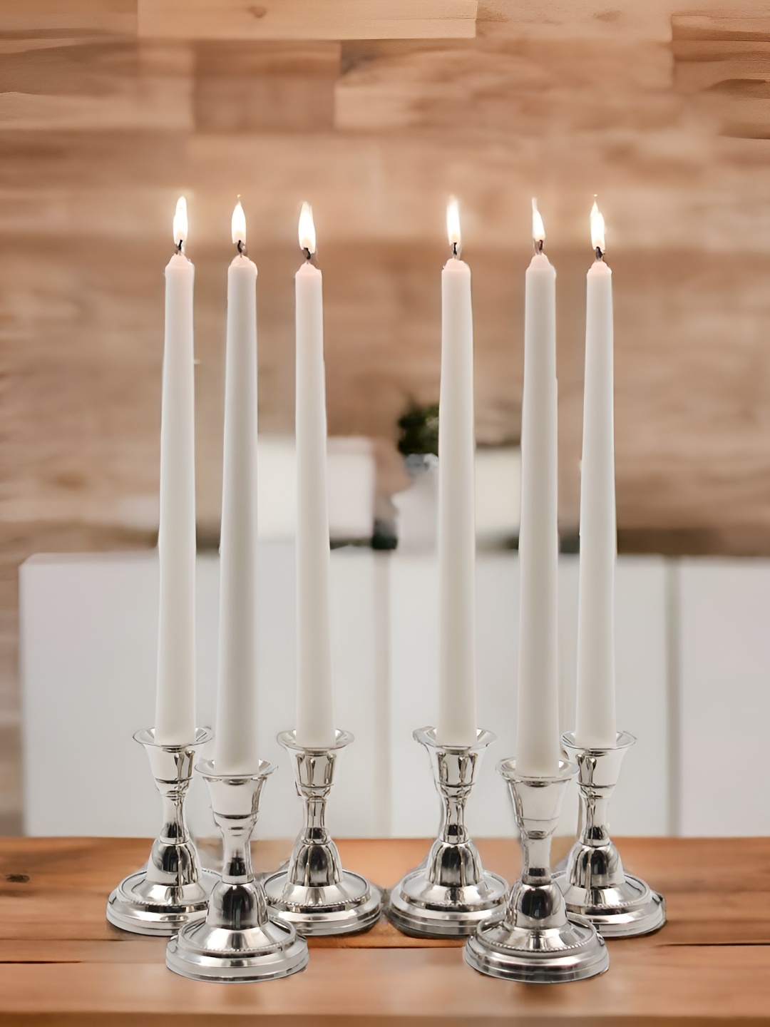 

HOSLEY White 6 Pieces Pillar Candle
