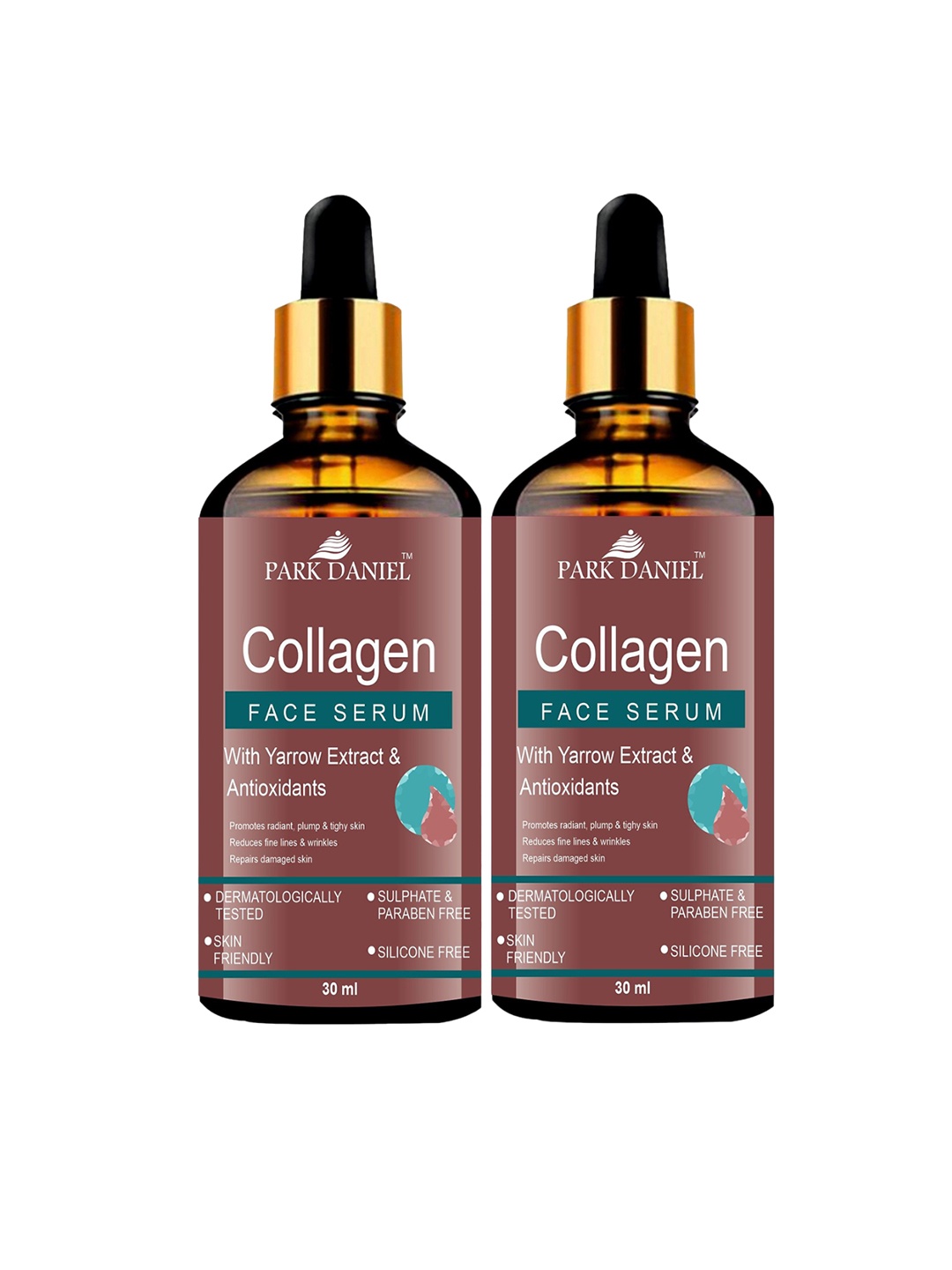 

Park Daniel Set Of 2 Collagen Face Serum With Antioxidants - 30 ml Each, Gold