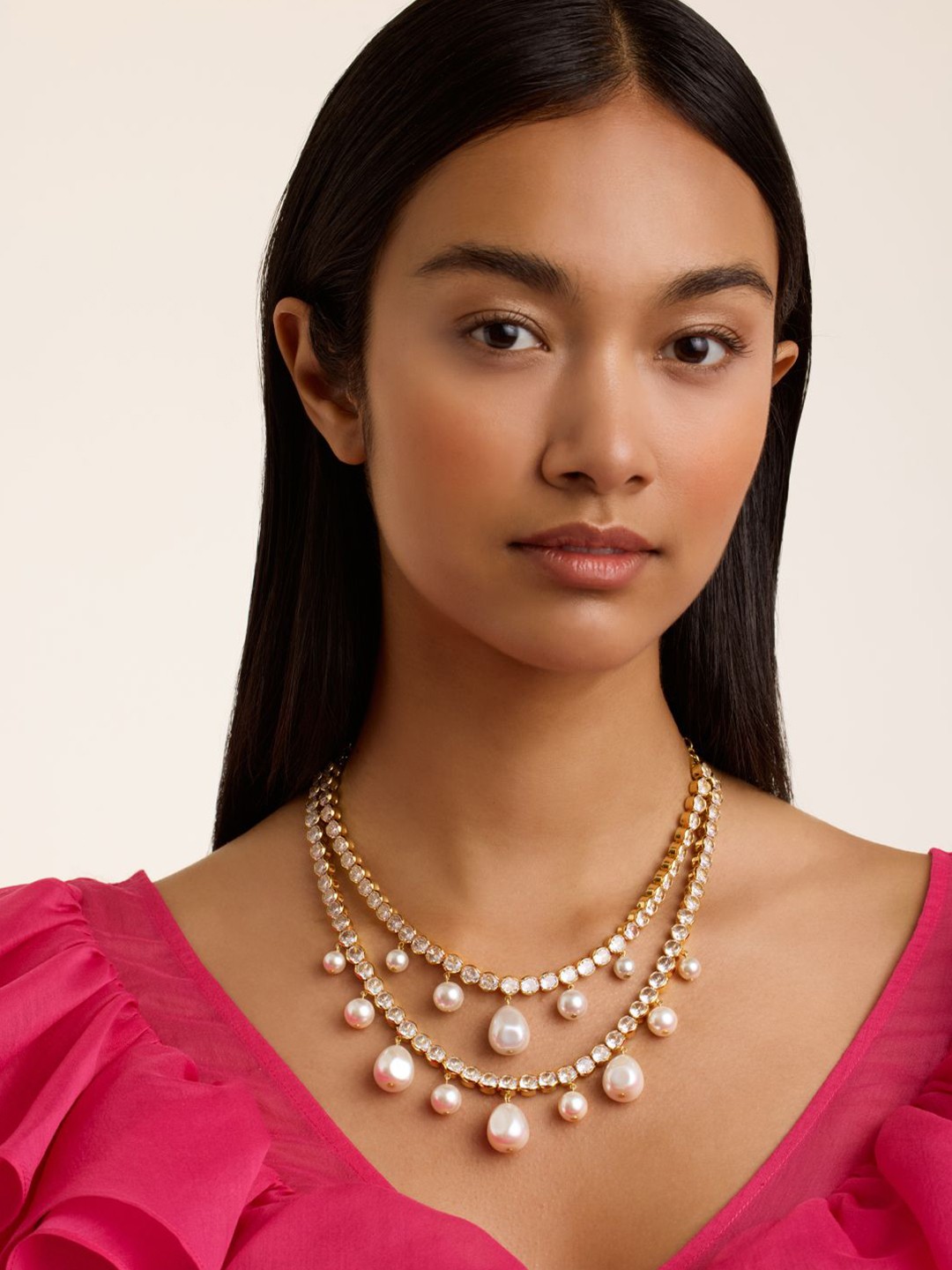 

Ted Baker Brass Layered Necklace, Gold