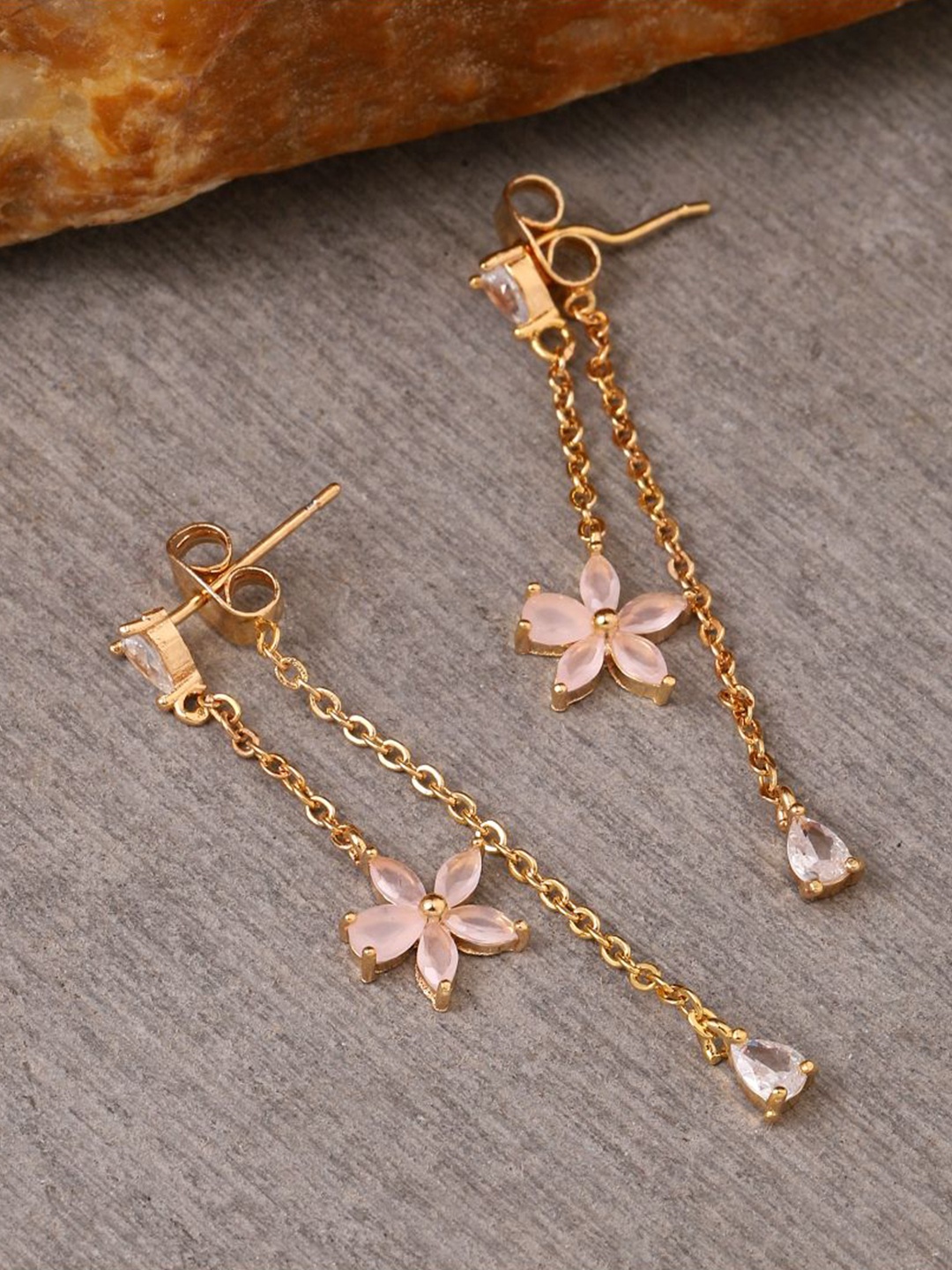 

SALTY Blossom Bliss Gold Plated Contemporary Drop Earrings