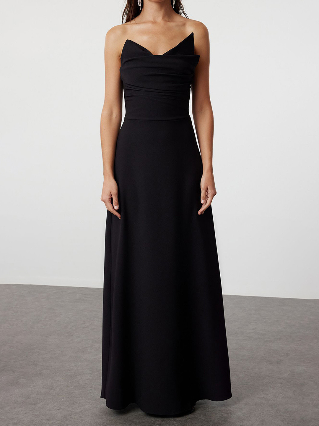 

Trendyol Solid Maxi Dress, Black