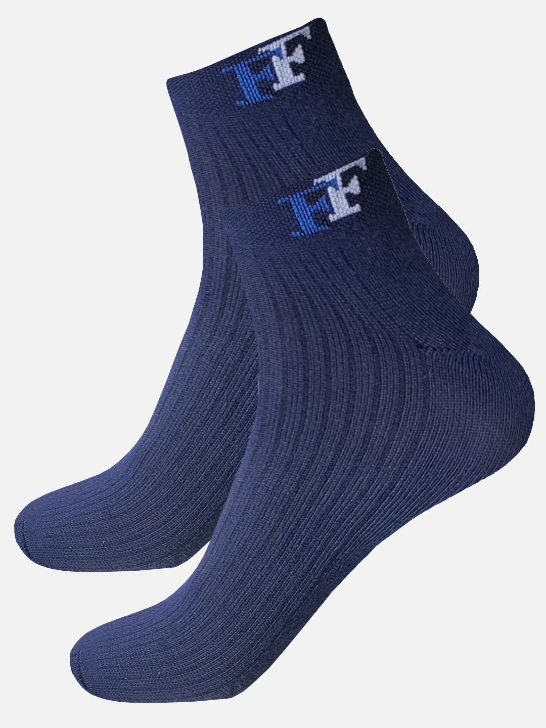 

FIMS Men Cotton Ankle-Length Socks, Blue