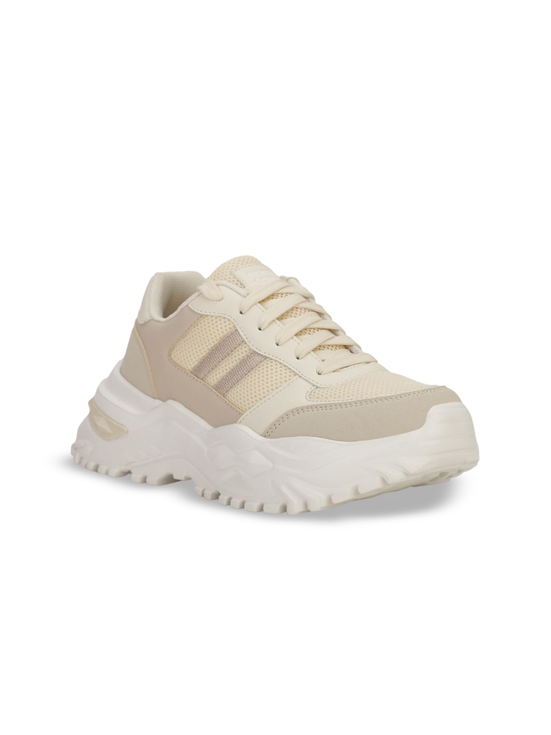 

North Star Women Lace-Up Casual Sneakers, Beige