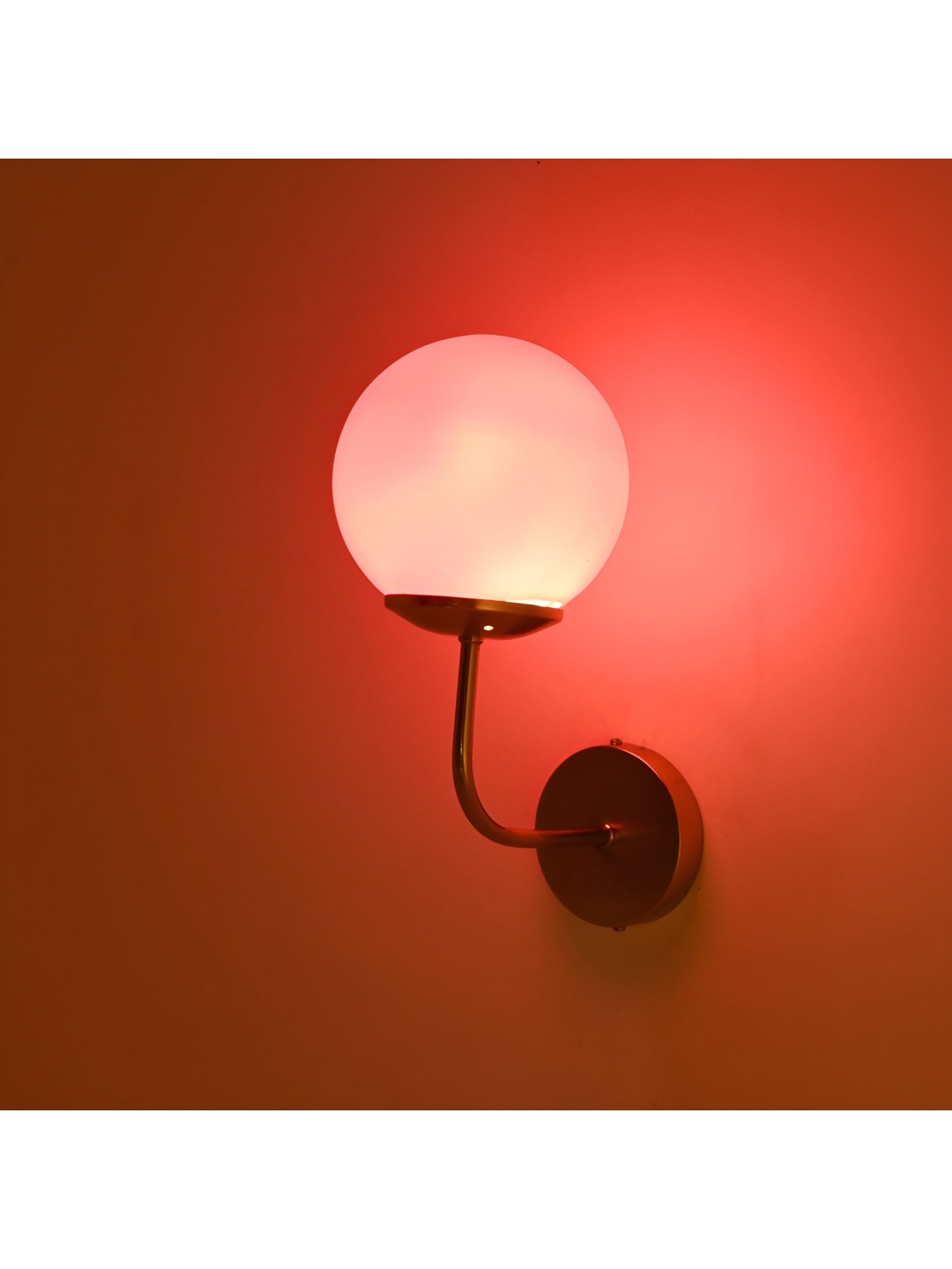 

Afast Pink Glass Traditional Spherical Shaped Wall Lamp
