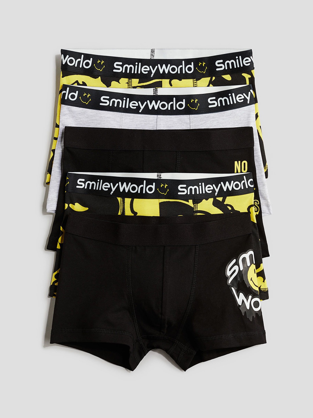 

H&M Boys Pack Of 5 Trunks, Black