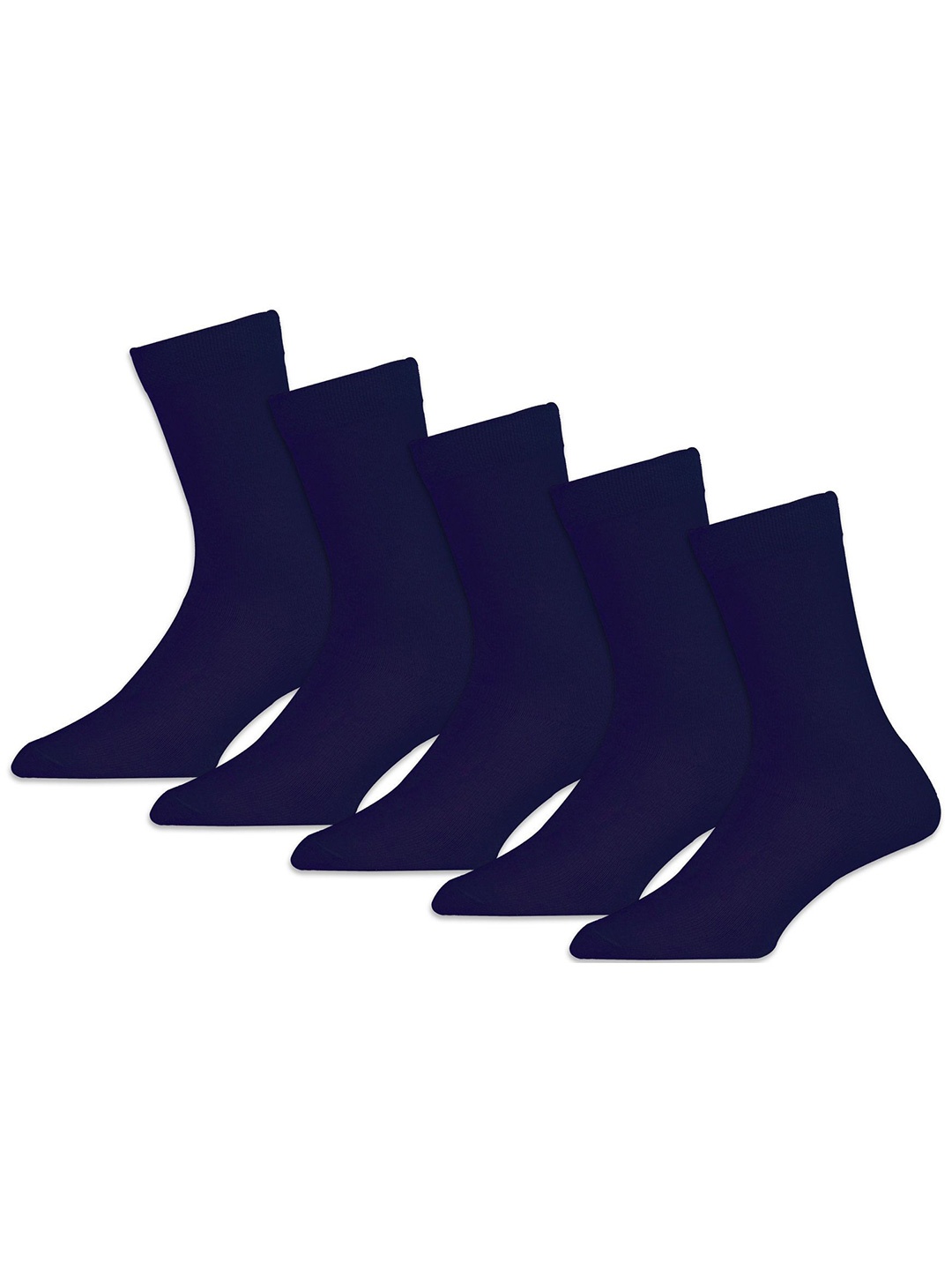 

RC. ROYAL CLASS Kids Pack of 5 Calf-Length Socks, Navy blue