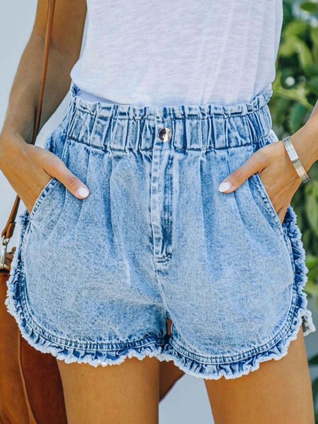 

StyleCast Women Solid Regular Fit Denim Shorts, Blue